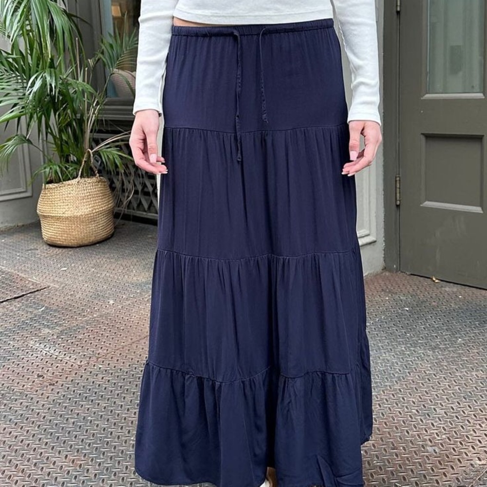 Brandy Melville Navy Nadia Maxi Skirt